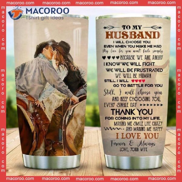 Love My Cowboy Husband Stainless Steel Tumbler
