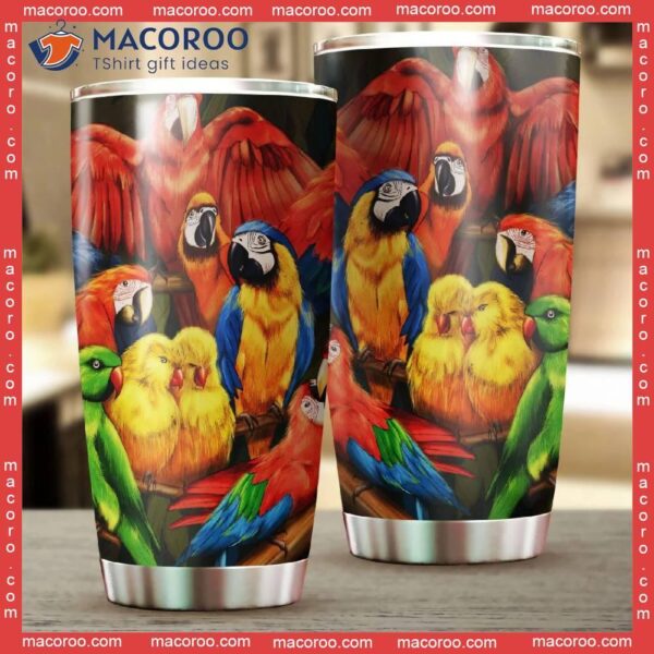 Love Parrot Stainless Steel Tumbler