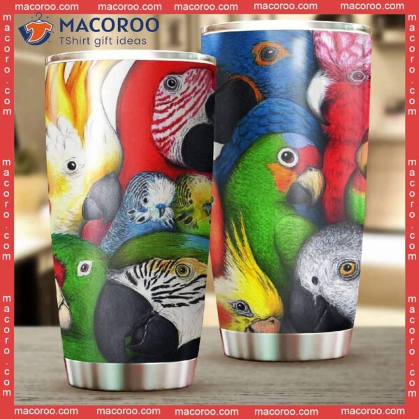 Love Parrot Stainless Steel Tumbler