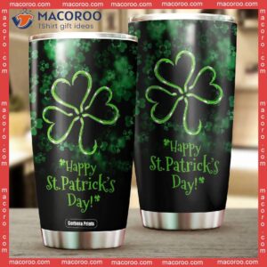 lucky charm happy st patrick day stainless steel tumbler 1