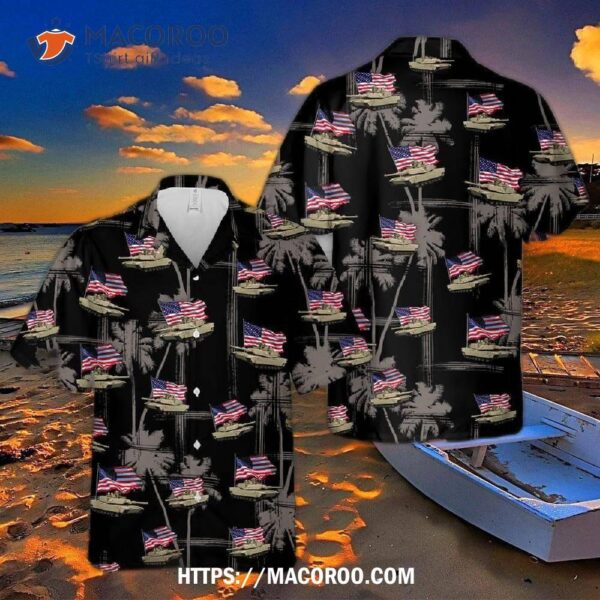 M1 Abrams Tank 4th Of July Hawaiian Shirt