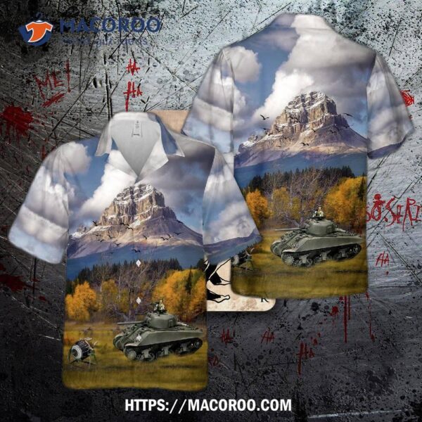 M4a1 Sherman 753rd Tank Battalion U.s. Army Battle Of Monte Cassino Gustav Line 1943 Hawaiian Shirt