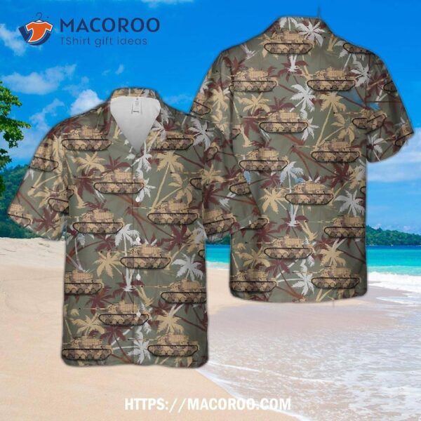 M60a1 Main Battle Tank -wicked Btch- U.s. Marine Corps Operation Desert Storm 1991 Hawaiian Shirt