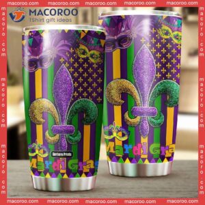 Mardi Gras American Stainless Steel Tumbler