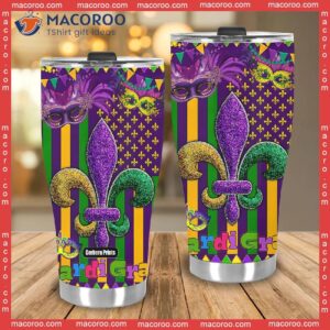 mardi gras american stainless steel tumbler 3