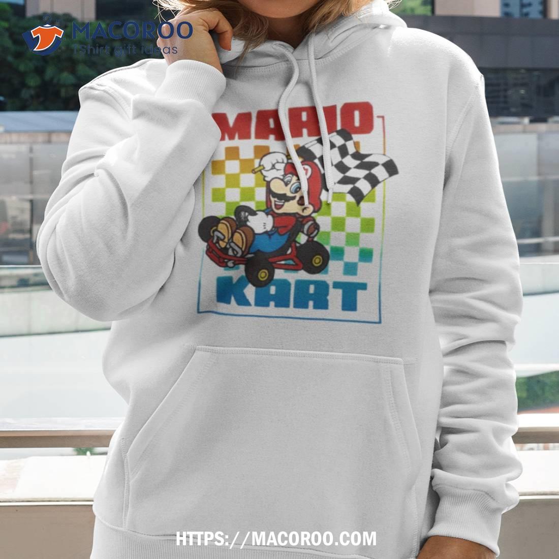 Mario Kart Rainbow Checkered Flag 2023 Shirt Mario Kart Rainbow Checkered Flag 2023 Shirt