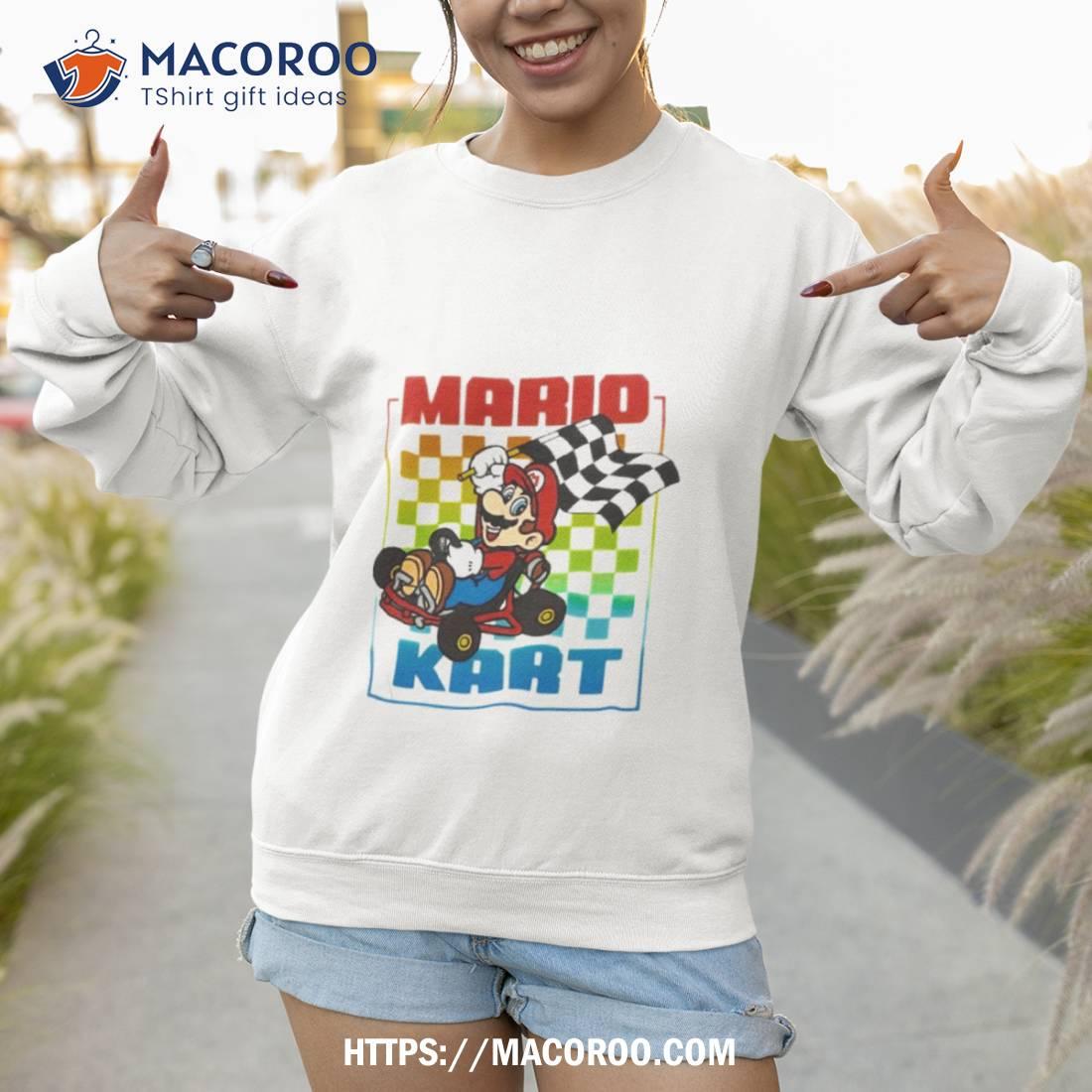 Mario Kart Rainbow Checkered Flag 2023 Shirt Mario Kart Rainbow Checkered Flag 2023 Shirt