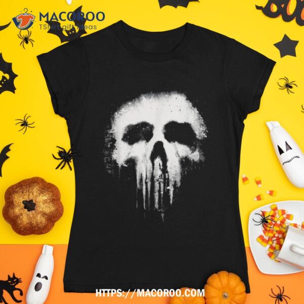 Marvel The Punisher Scary Grungy Skull Logo Shirt, Sugar Skull Pumpkin