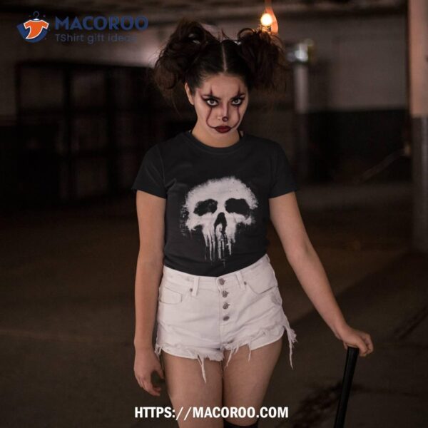 Marvel The Punisher Scary Grungy Skull Logo Shirt, Sugar Skull Pumpkin