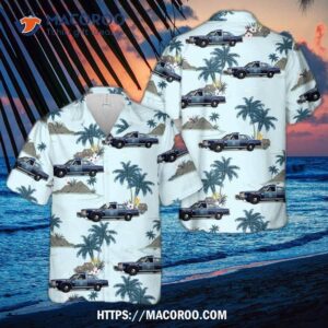 Massachusetts State Police 1990 Ford Ltd Crown Victoria Hawaiian Shirt