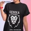 Mastroeni Wearing The Genna Strong Shirt