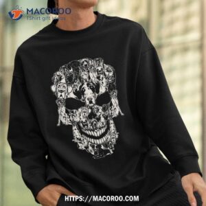 matching family dane dog skull skeleton costume halloween shirt scary skull sweatshirt