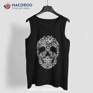 matching family german shepherd dog skull costume halloween shirt sugar skull pumpkin tank top