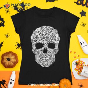 Matching Family Golden Retriever Dog Skull Costume Halloween Shirt, Halloween Skull