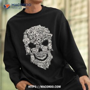 matching family golden retriever dog skull costume halloween shirt sugar skull pumpkin sweatshirt