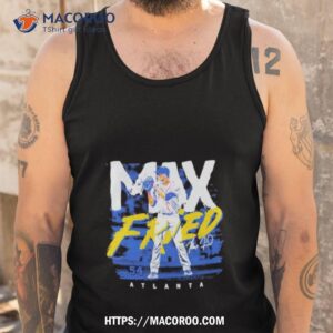 max fried 54 atlanta braves mlbpa signature shirt tank top
