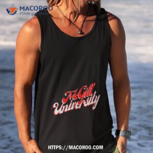 mcgill university logo canadian shirt tank top