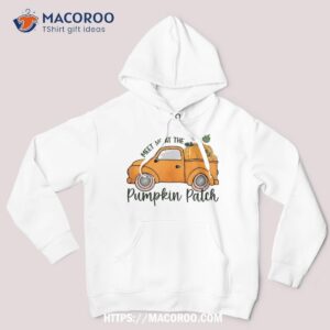 meet me at the pumpkin halloween patch shirt hoodie