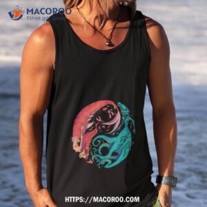 mermaid or kraken art design shirt tank top