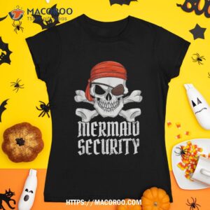 Mermaid Security Pirate Halloween Skull Eyepatch Shirt, Sugar Skull Pumpkin