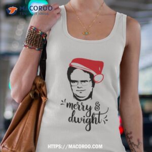 Merry & Dwight The Office Christmas Dwight Schrute Santa Hashirt