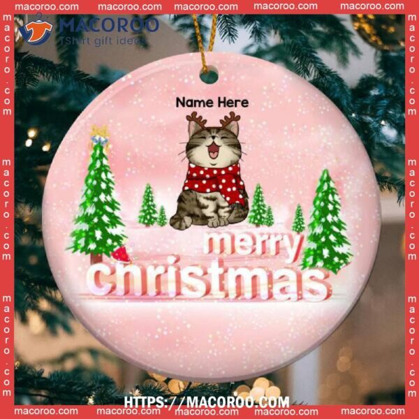 Merry Christmas, Cat Ornaments For Christmas Tree