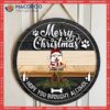 Merry Christmas Hope You Brought Alcohol, Black Wooden, Personalized Dog Wooden Signs