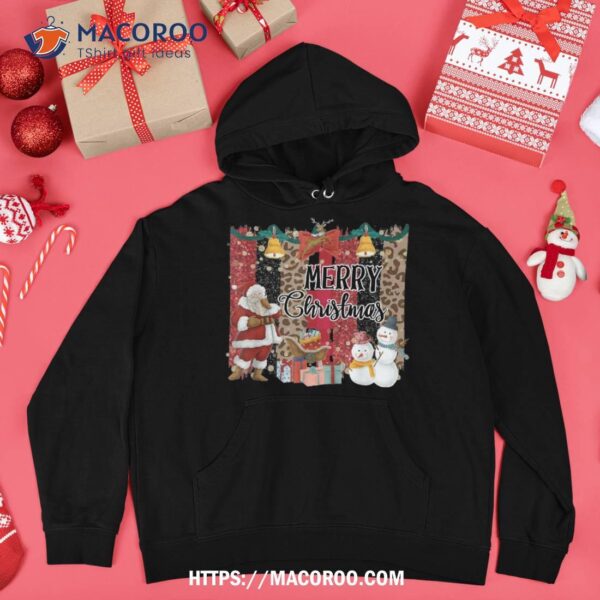 Merry Christmas Santa And Snow Shirt, Beach Snowman