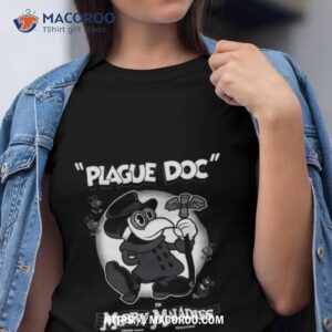 merry maladies cartoon plague doctor rubber hose shirt tshirt