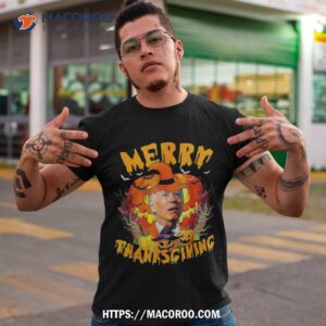 Merry Thanksgiving Confused Joe Biden Halloween Pumpkin Shirt