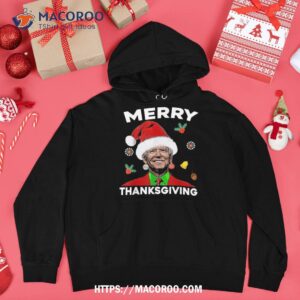 merry thanksgiving funny joe biden confused christmas 2023 shirt merry christmas santa hoodie