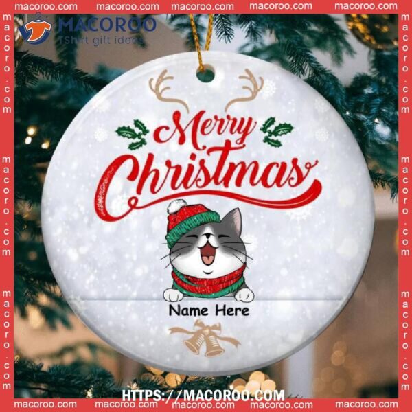 Mery Christmas, Cat Christmas Tree Ornaments