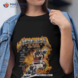 Metallica 42th Anniversary 1981 2023 Guitar Signatures Shirt