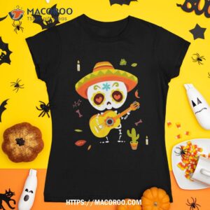 mexican shirt dia de los muertos kids skeleton sugar skull scary skull tshirt 1