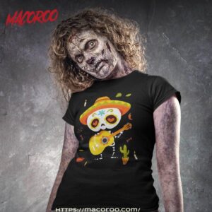 mexican shirt dia de los muertos kids skeleton sugar skull scary skull tshirt