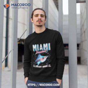 miami baseball throwback mascot shirt sweatshirt 1