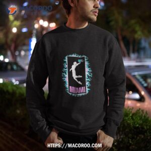 miami city retro vintage hoops on fire 305 baller southbeach shirt sweatshirt