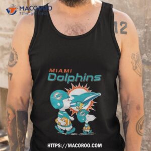 miami dolphins peanuts snoopy charlie brown and woodstock shirt tank top