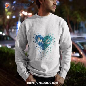 miami dolphins tiny heart shape 2023 shirt sweatshirt