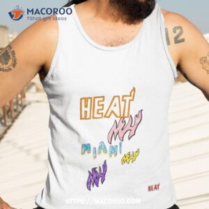 miami heat mitchell ness hardwood shirt tank top 3