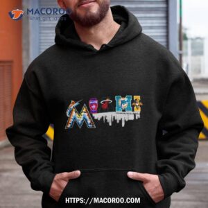 Miami Sports Logo Skyline Shirt 1 miami sports logo skyline shirt hoodie