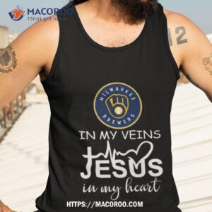 milwaukee brewers logo 2023 in my veins jesus in my hearshirt tank top 3