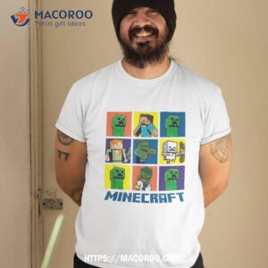 Minecraft Box Up Character Grid Shirt