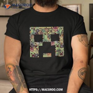Minecraft Creeper Big Face Collage Shirt