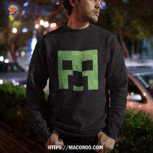 minecraft creeper big face shirt sweatshirt