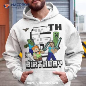 minecraft group shot happy 6th birthday shirt hoodie