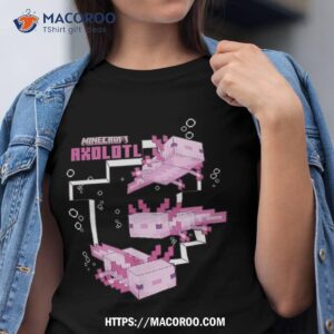 Minecraft Pink Axolotl Pond Shirt
