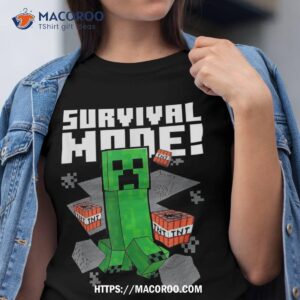 Minecraft Survival Mode Creeper Explosion Shirt