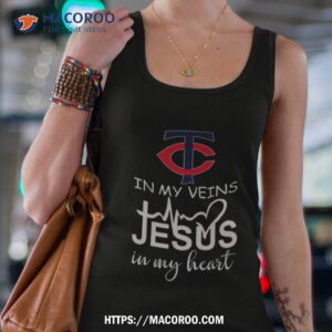 minnesota twins logo 2023 in my veins jesus in my hearshirt tank top 4