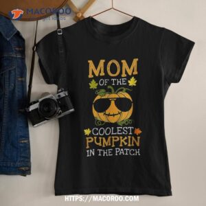 mom of the coolest pumpkin in patch matching halloween shirt tshirt